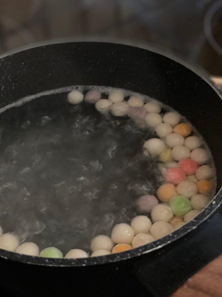 Picture of Tapioca pearls boiling

1. Put yer kettle on & brew your tea, add your sweetener here to dissolve properly. set aside and let cool

2. Boil your tapioca pearls according to package instructions. Drain the pearls after it is cooked and set aside to cool